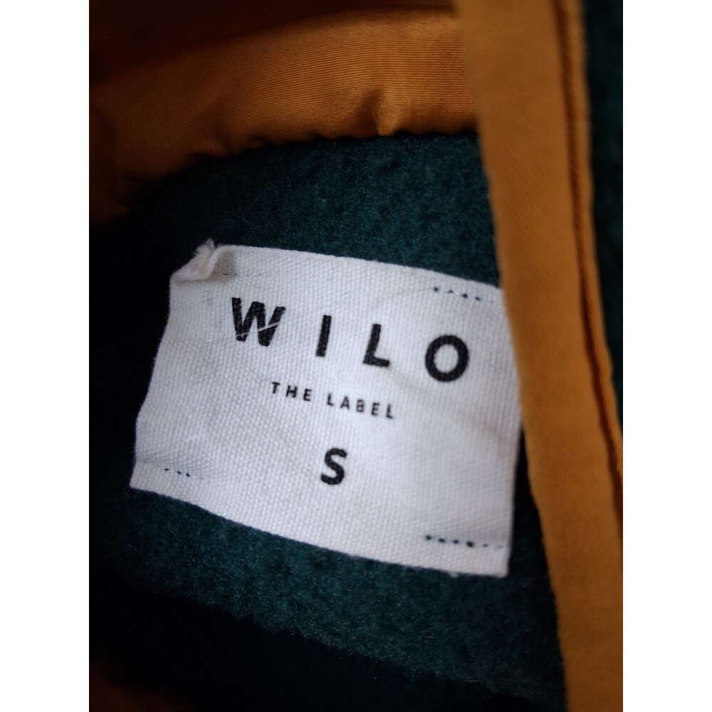 Womens Oversized Green Fleece Cozy Sweatshirt WILO THE LABEL Small Pullover - Picture 4 of 9